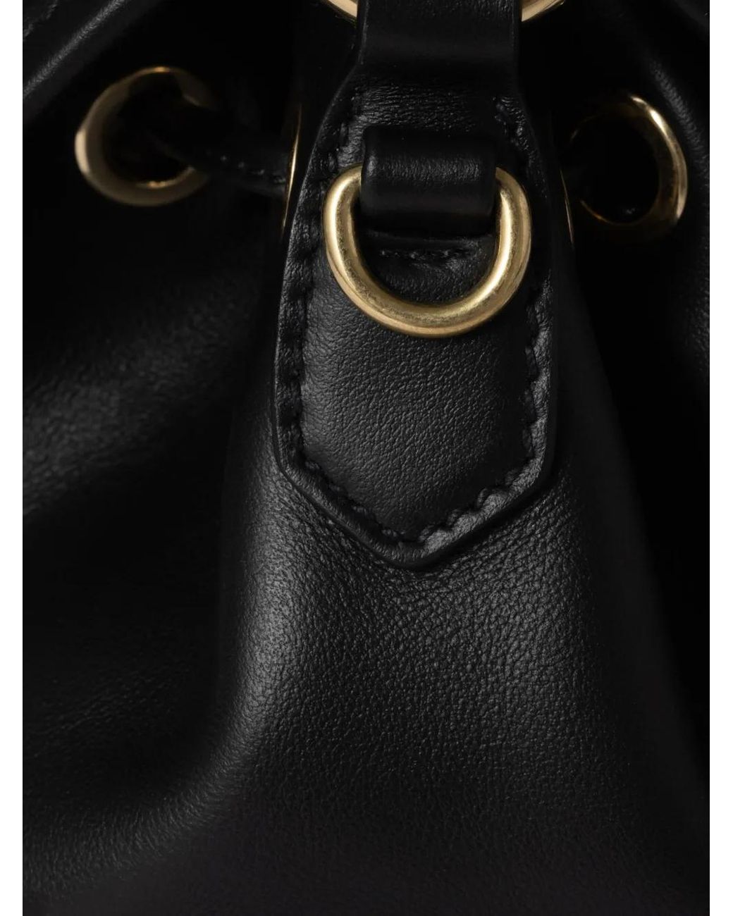 Miu Miu Black Multi-Pocket Leather Backpack