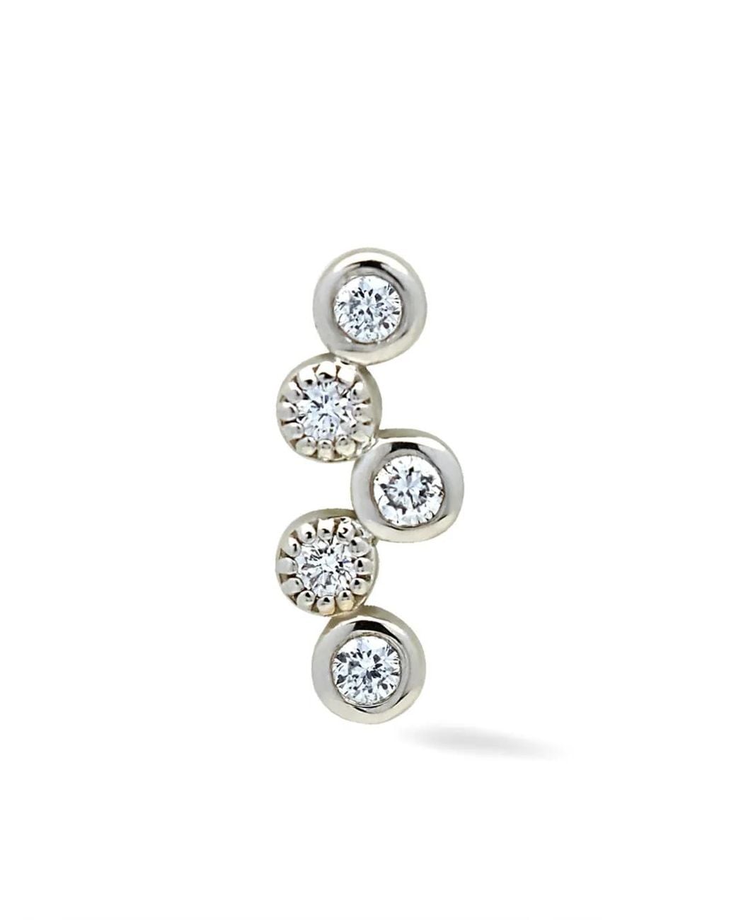Lark & Berry White 14Kt Constellation Diamond Stud Earring