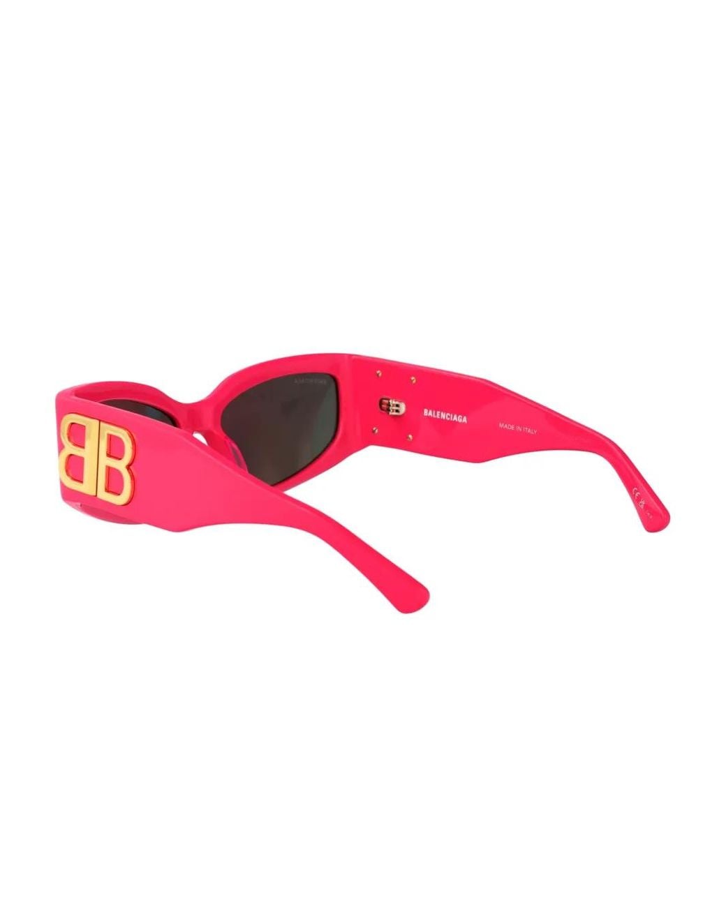 Balenciaga Red Cat-Eye Frame Sunglasses