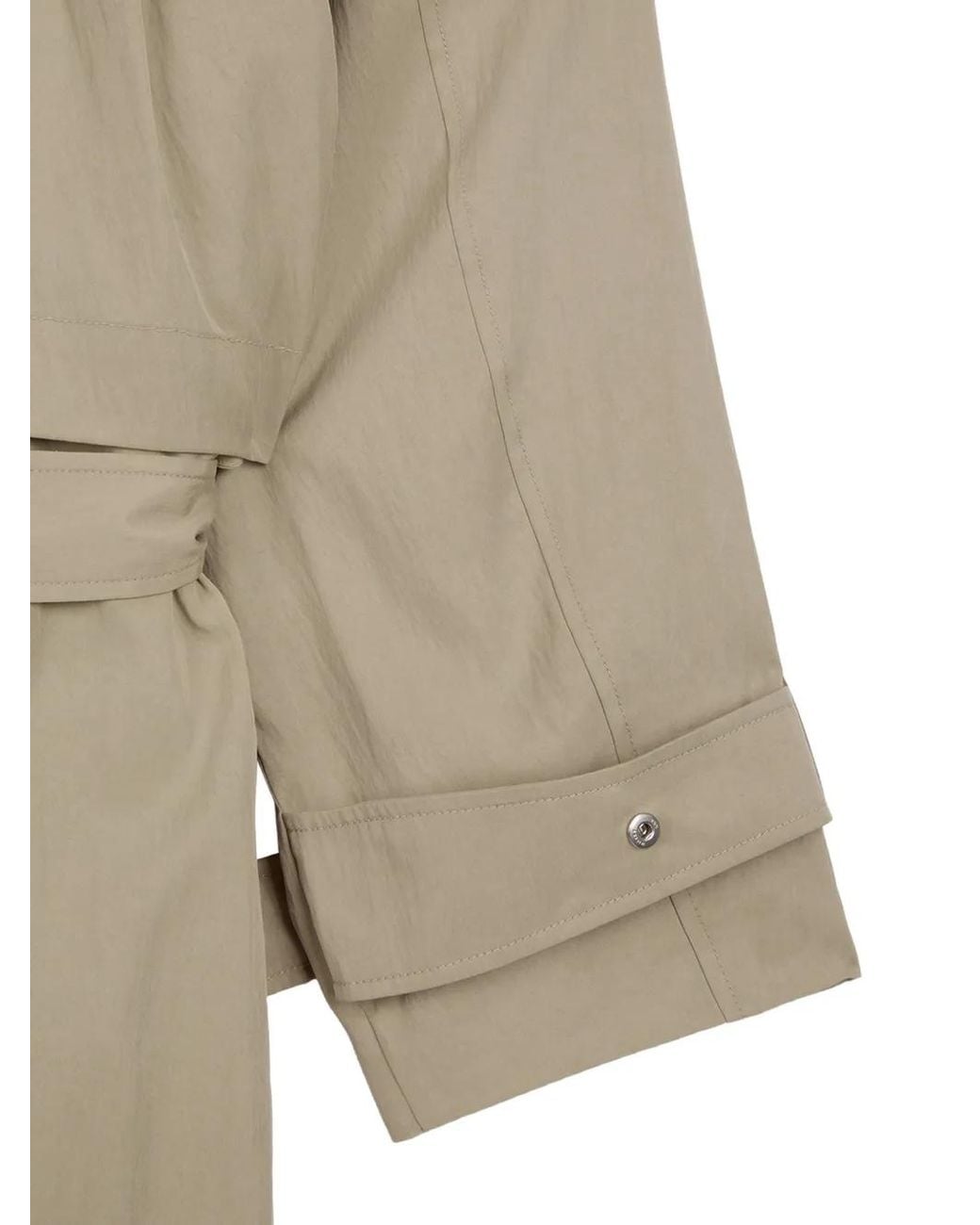 OPEN YY Natural Pleated Belted Trench Coat