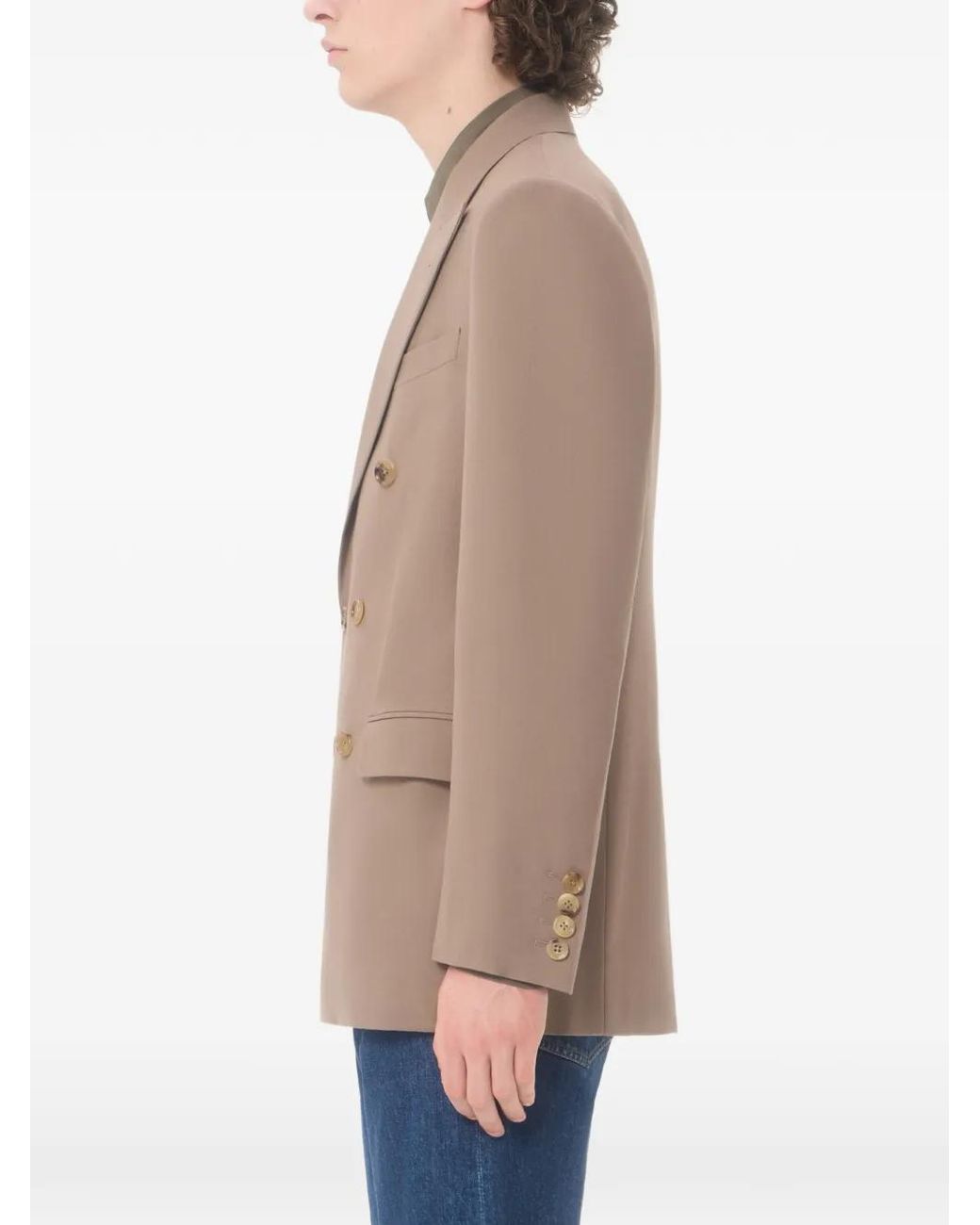 Valentino Garavani Natural Double-Breasted Jacket for men