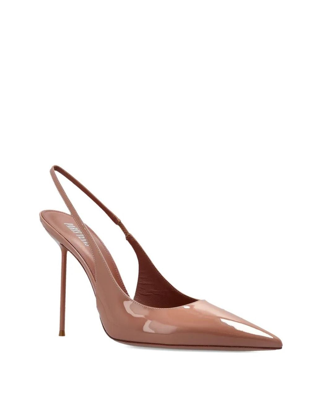 Paris Texas Pink Point Toe Slingback Pumps