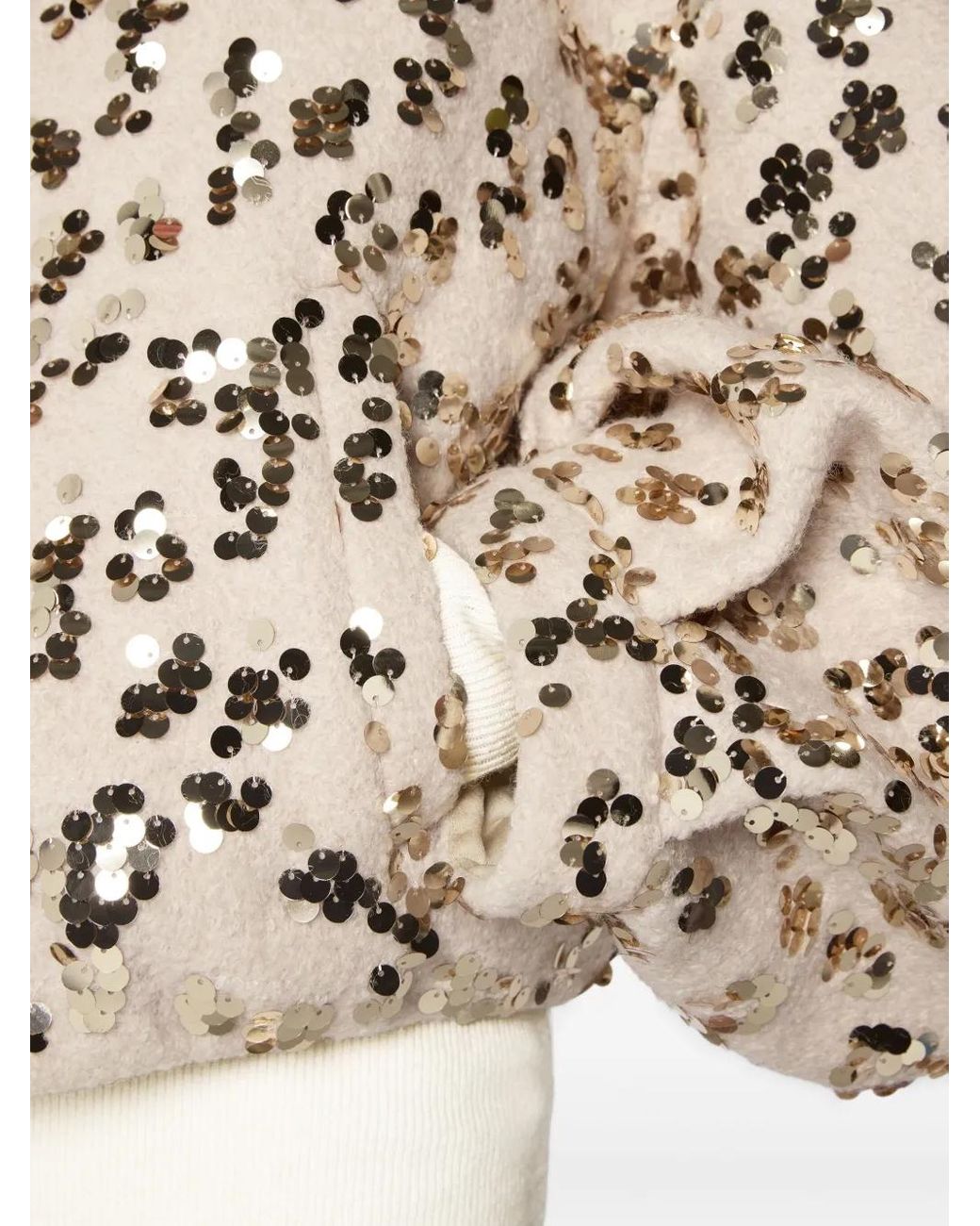 Chaqueta Con Lentejuelas Genny de color Natural