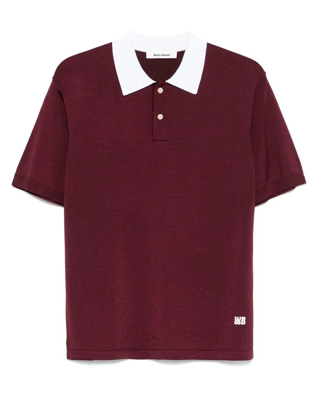 Wales Bonner Red Sun Polo Shirt for men
