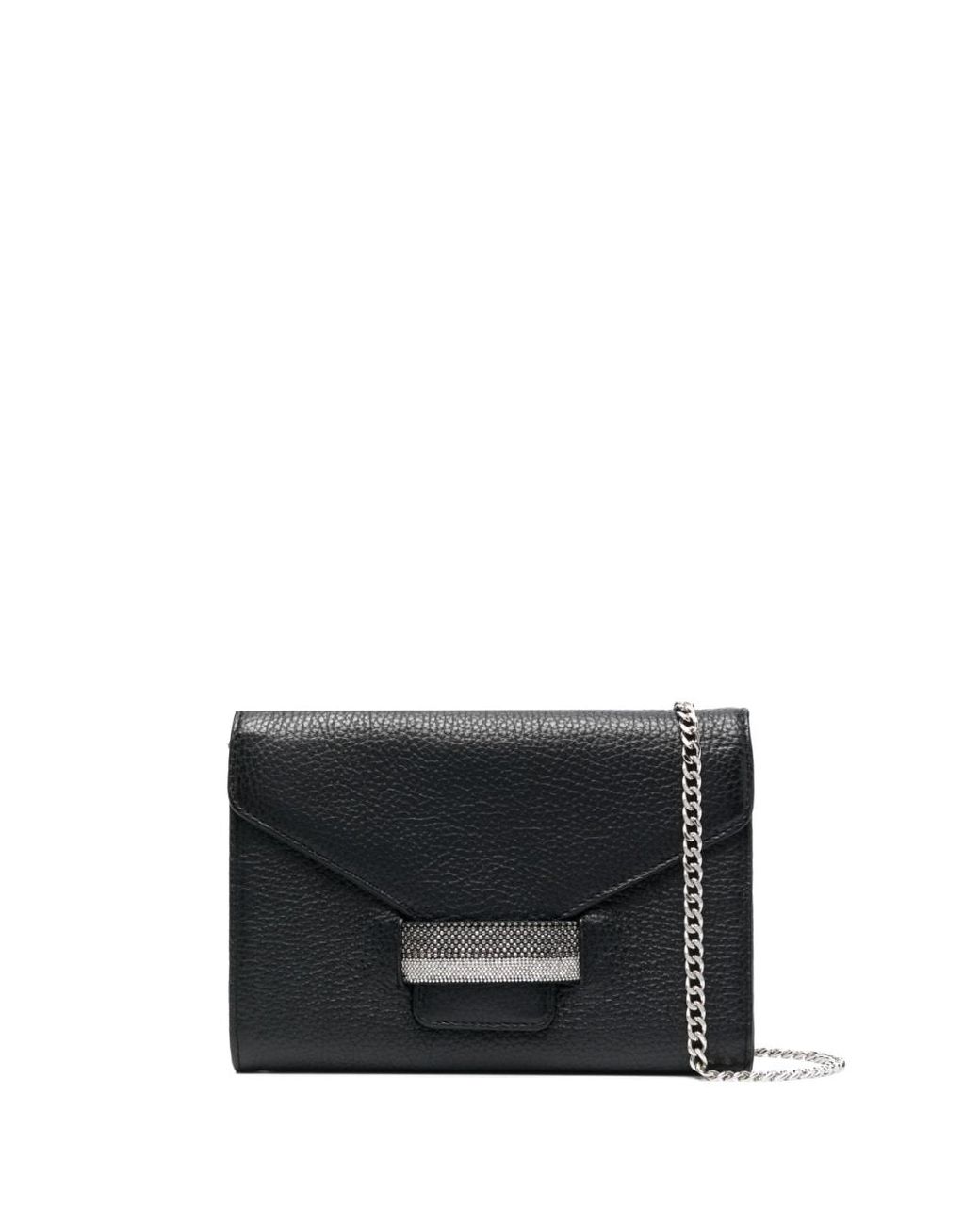 Fabiana Filippi Crystal-embellished Clutch Bag in Black | Lyst