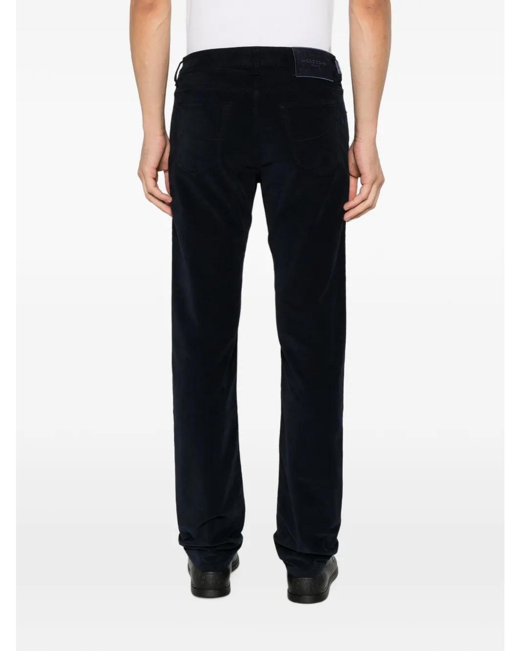 Jacob Cohen Black Pantalon Slim Bard En Velours Côtelé for men