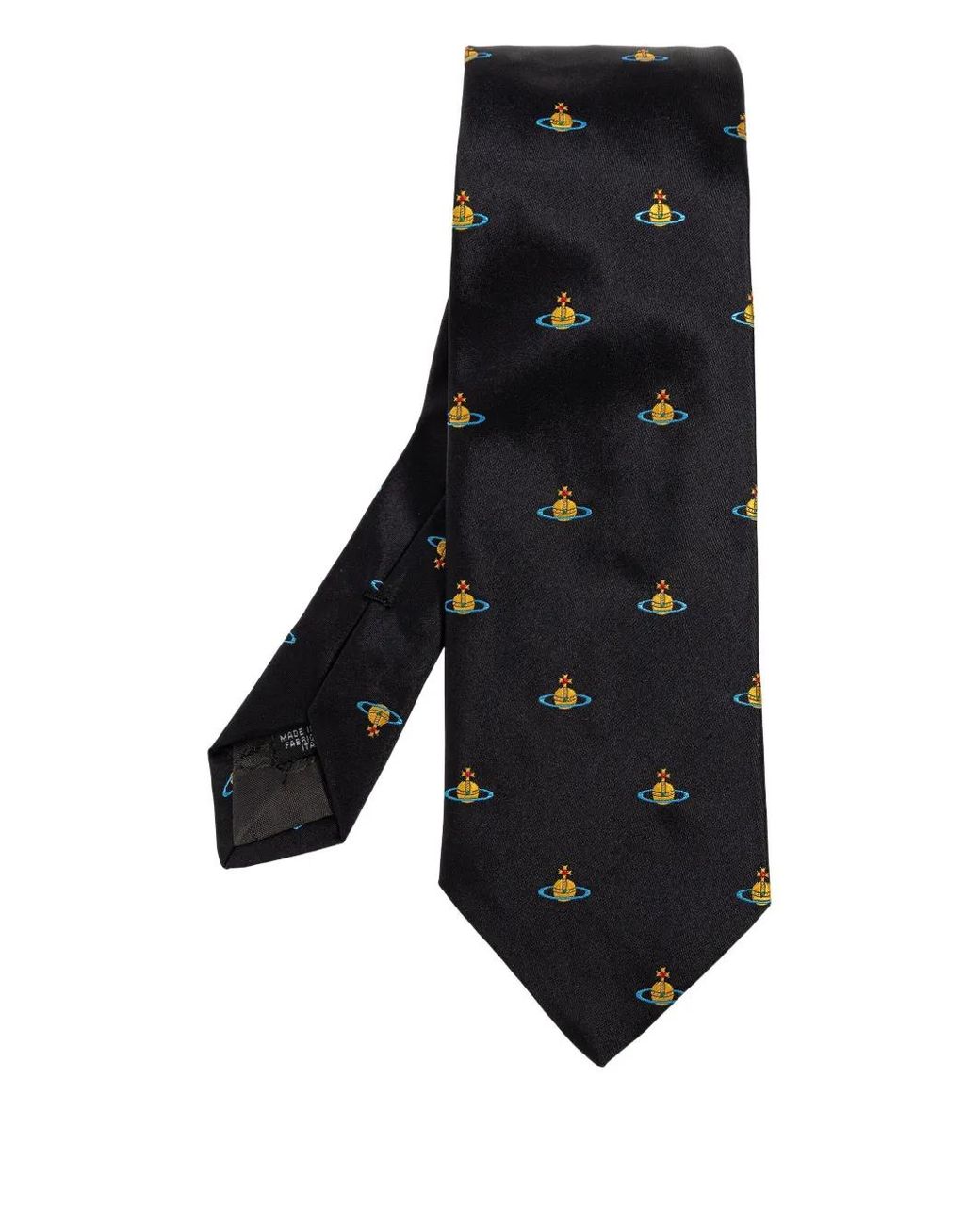 Vivienne Westwood Orb-Motif Tie in Black for Men | Lyst UK