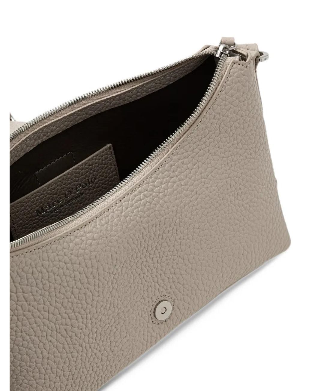 Marc O' Polo Natural Binna Buckle-Detail Pebbled Shoulder Bag