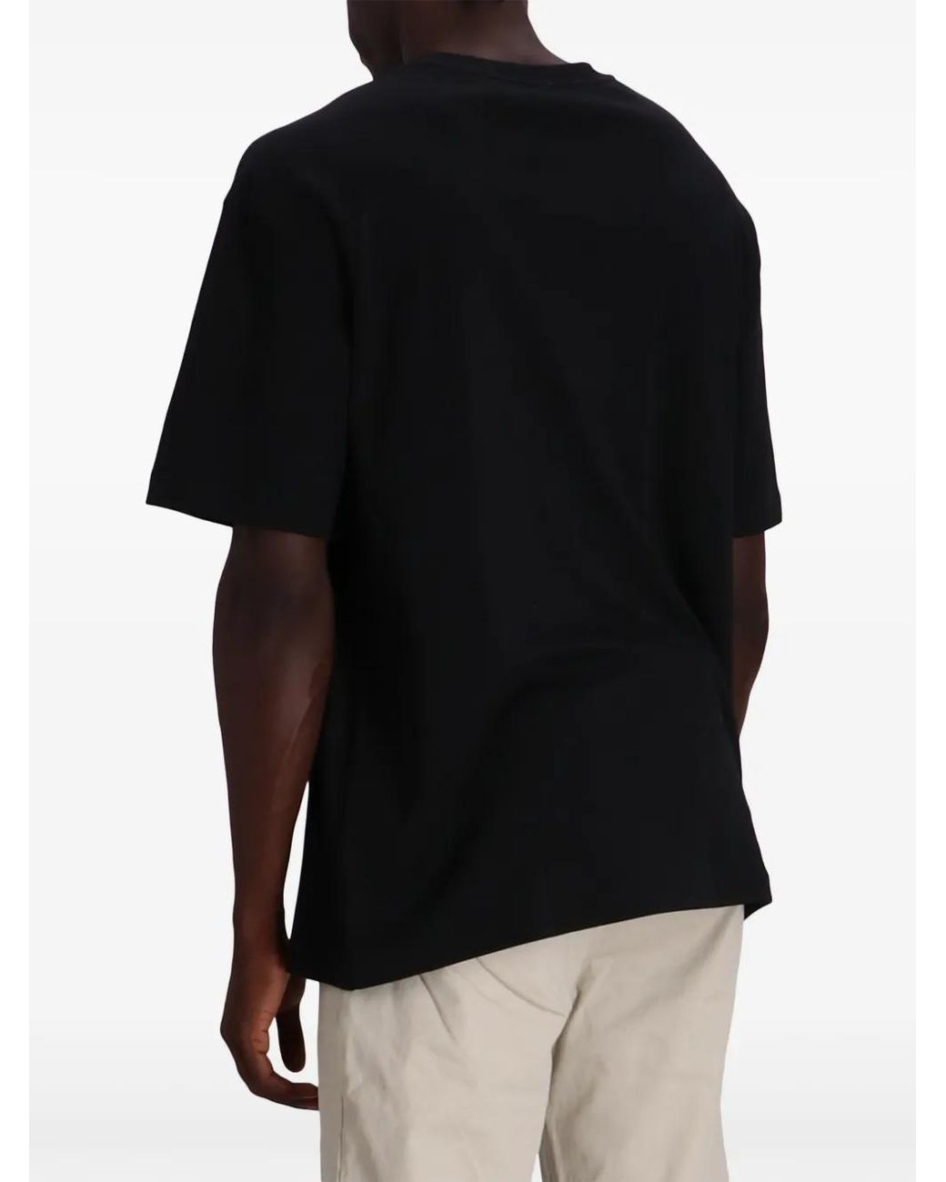 Boss Black Print-At-Chest T-Shirt for men
