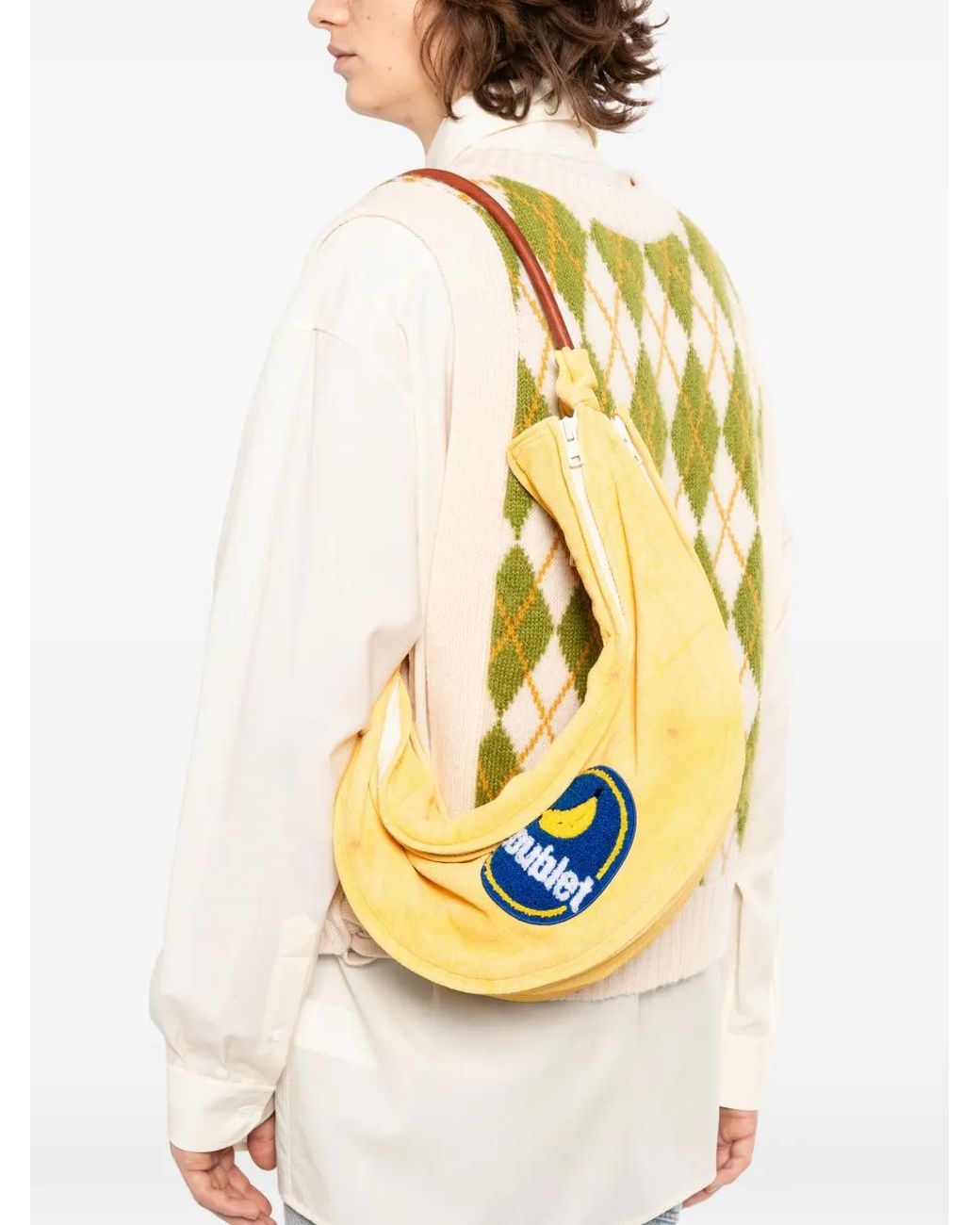 Doublet Peelable Banana Bag in Metallic for Men | Lyst