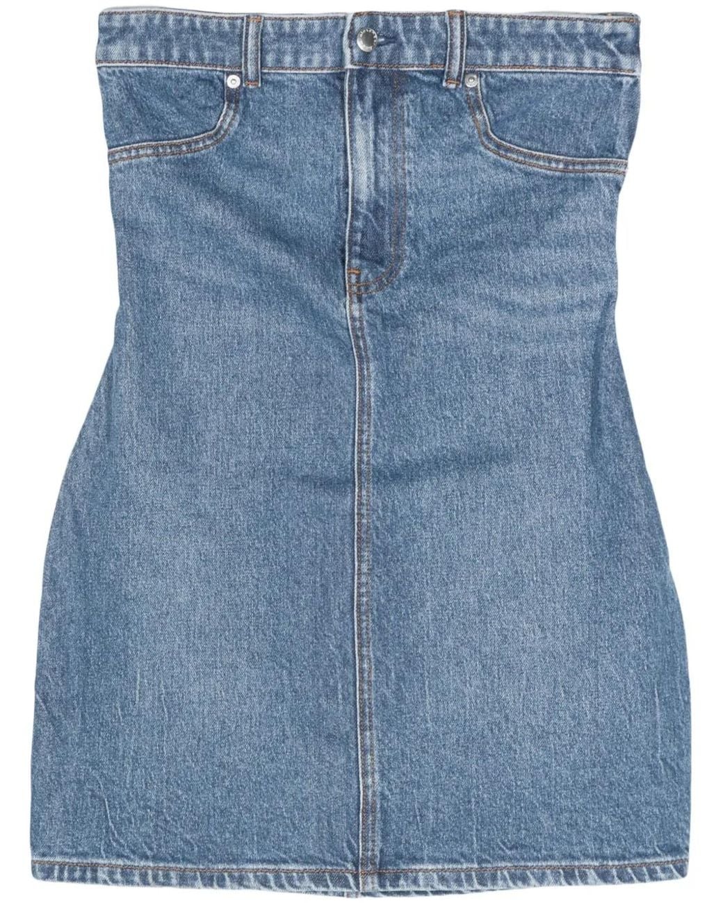 Alexander Wang Blue Denim Mini Dress