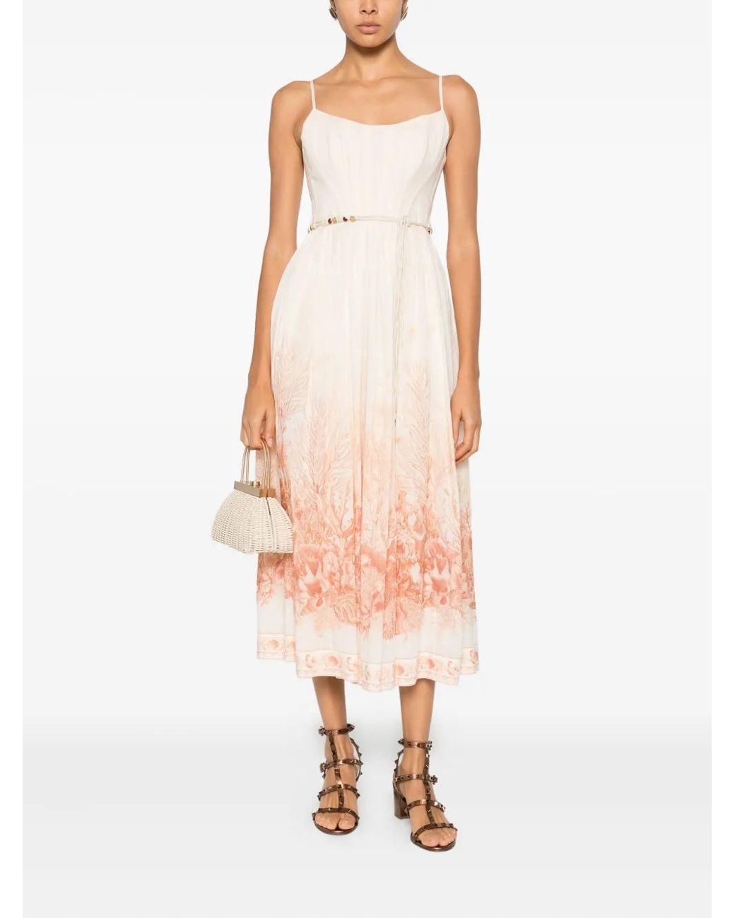 Zimmermann Pink Midi Dresses