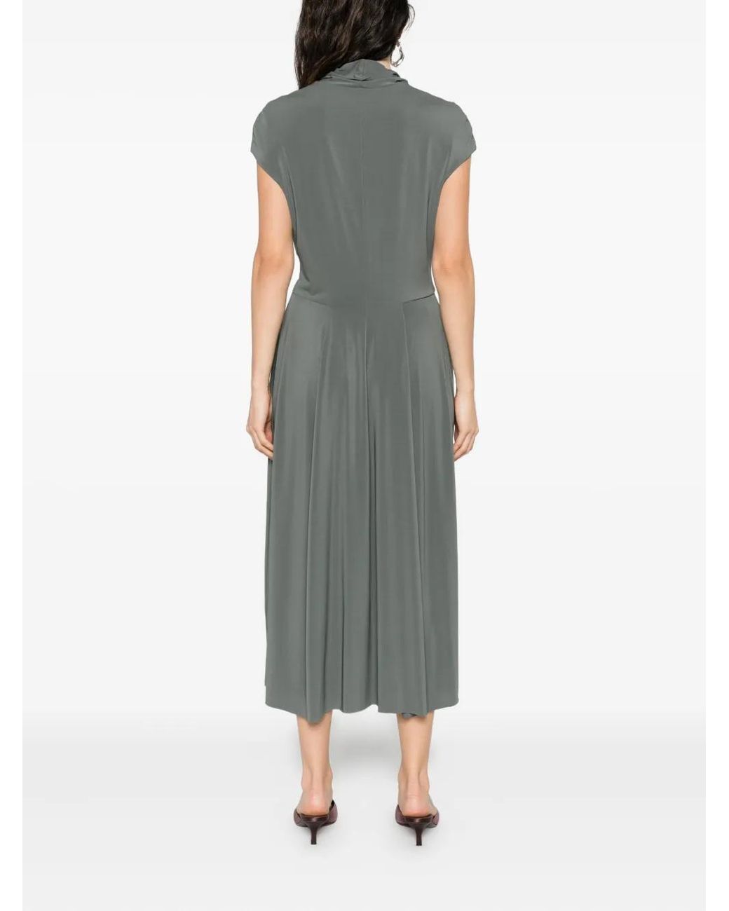 Alberta Ferretti Gray Viscose Elastane Dress