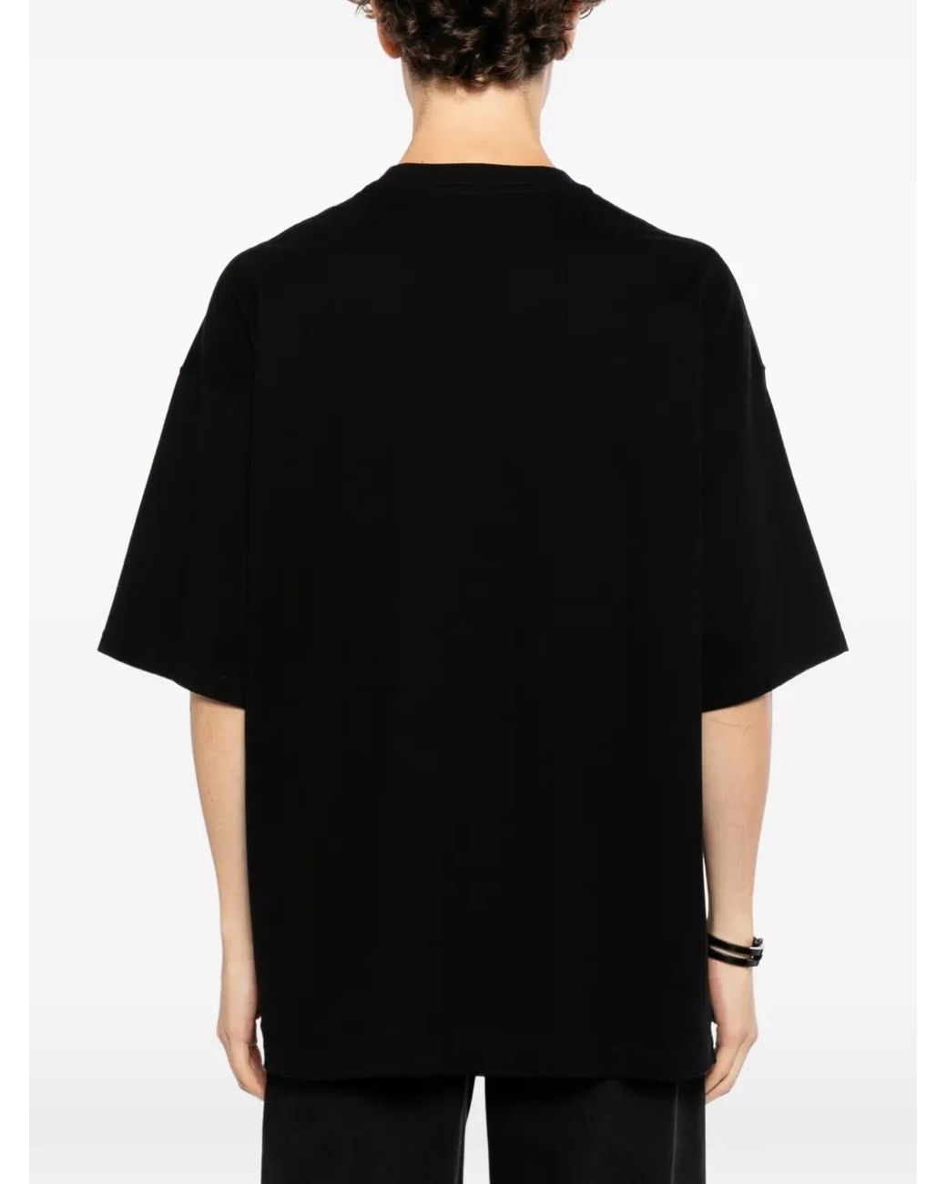 MASTERMIND WORLD Black T-Shirt À Logo Imprimé Et Imprimé Tête De Mort for men