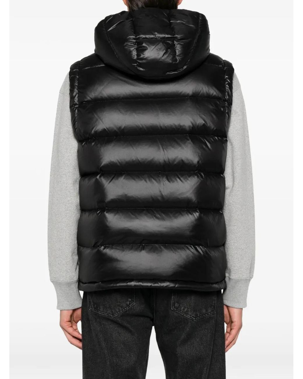 Peuterey Black Donoma Hooded Gilet for men