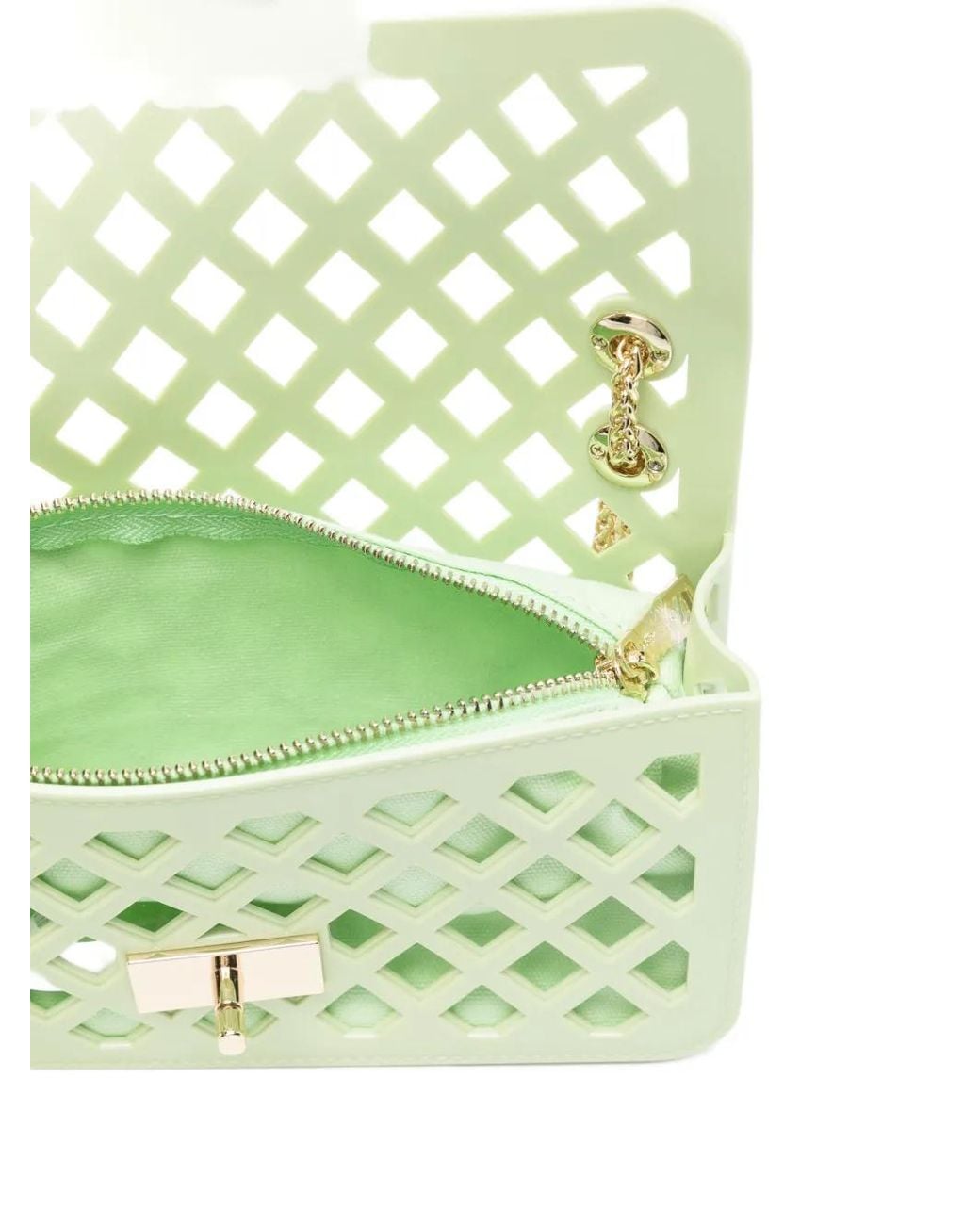 Marc Ellis Green Flat Basket Cross Body Bag