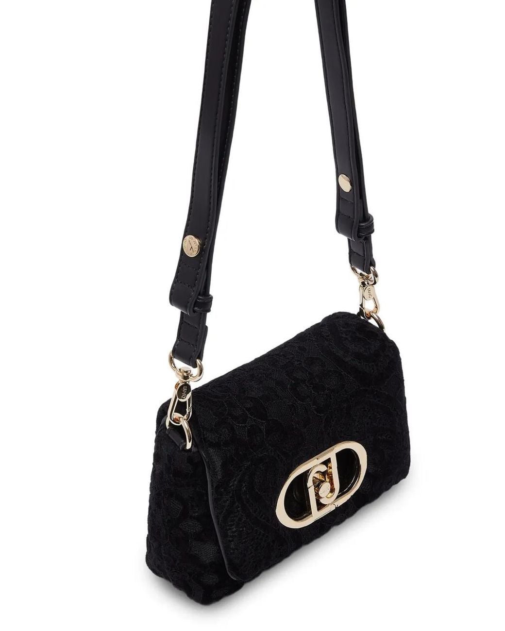 Liu Jo Black Lapuffy Small Lace Bag