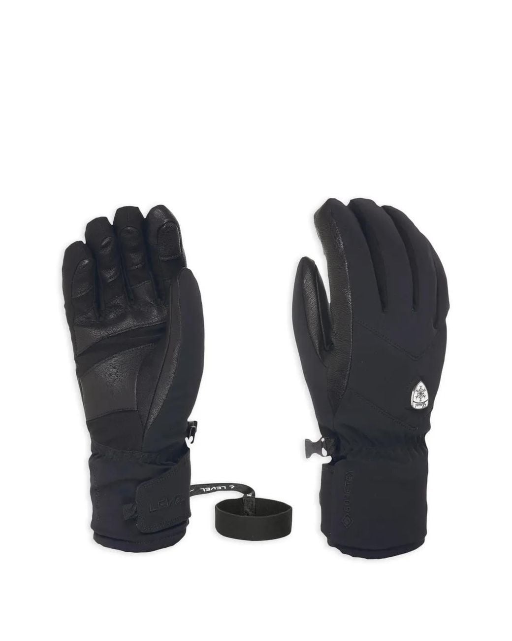 Level Blue Panelled Gloves