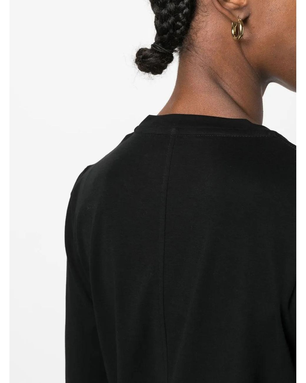 The Row Black Langarmshirt Mit Rundem Ausschnitt