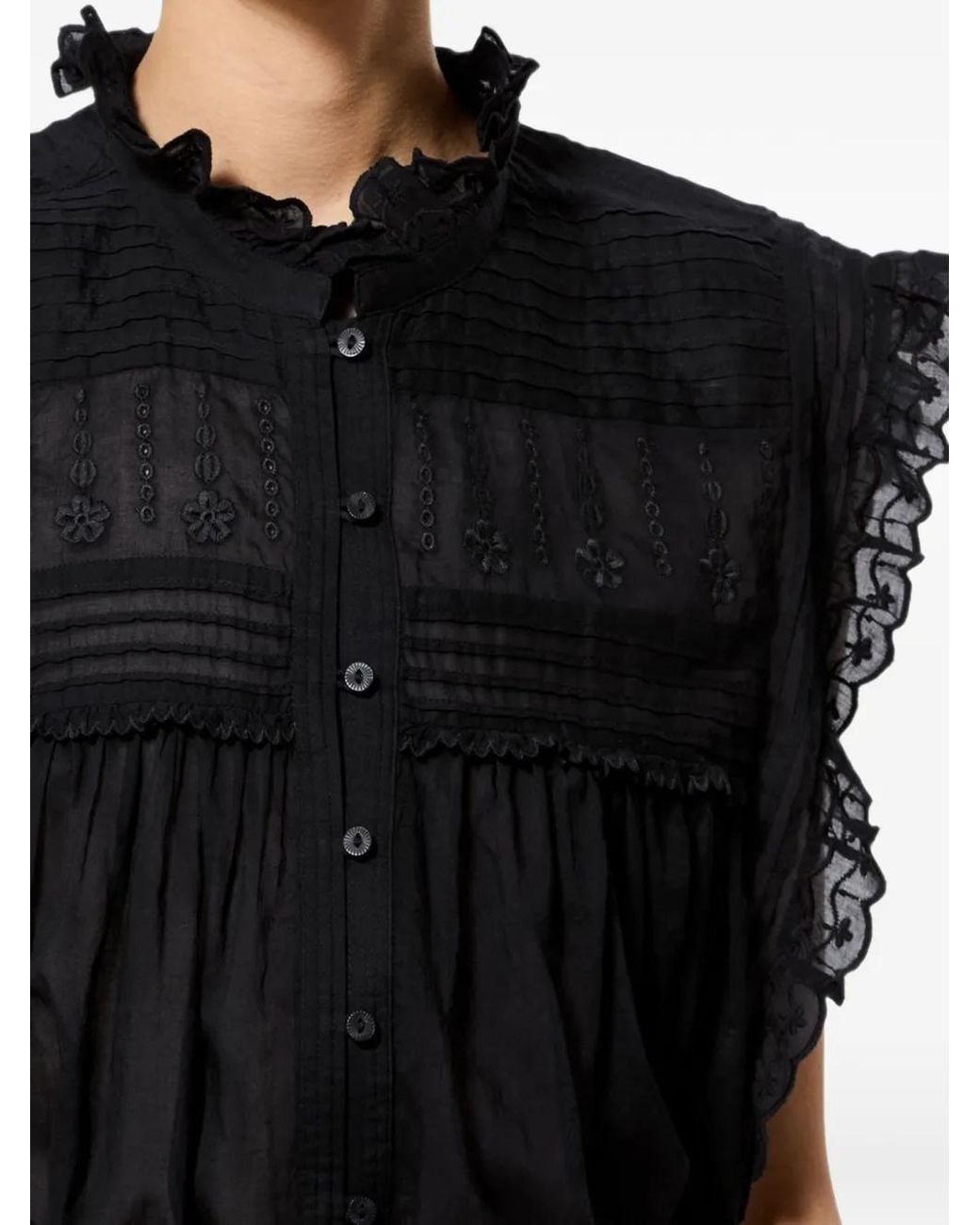 Isabel Marant Black Dersia Top