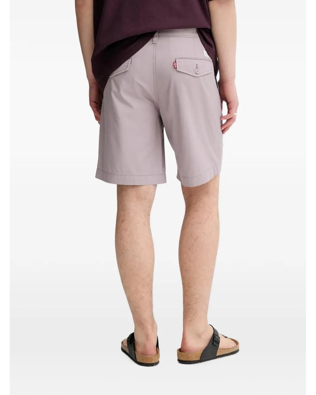 Levi's Purple Button Pocket Shorts for men