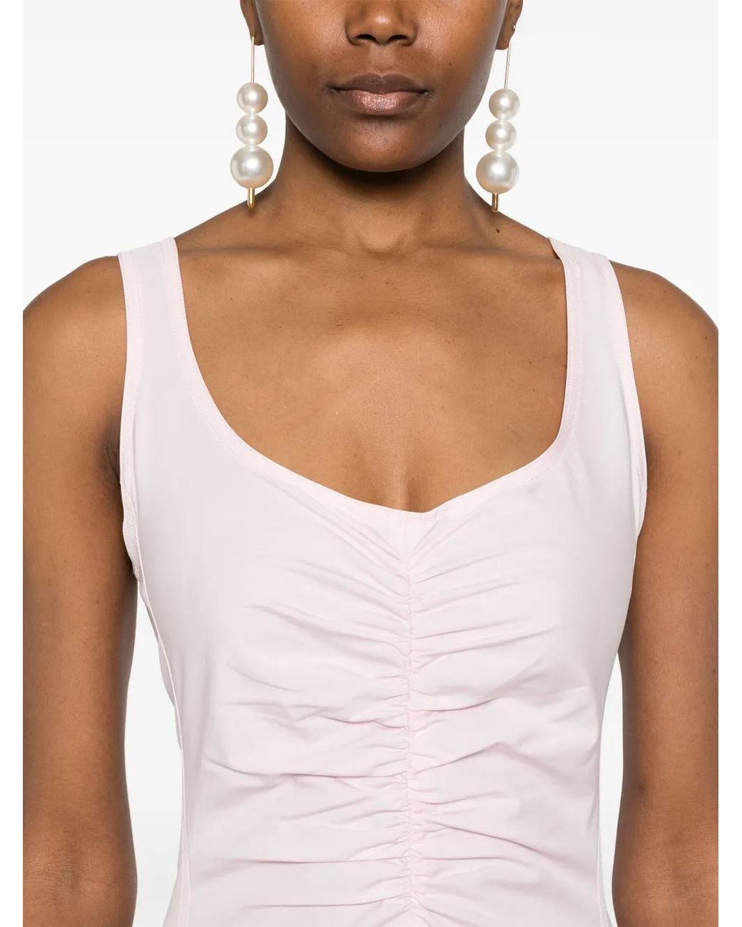Sportmax Pink Galante Long Dress