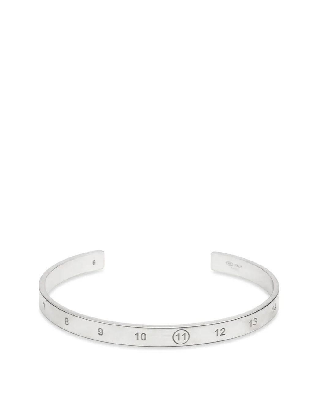 Maison Margiela White Numeric Logo-Engraved Bangle