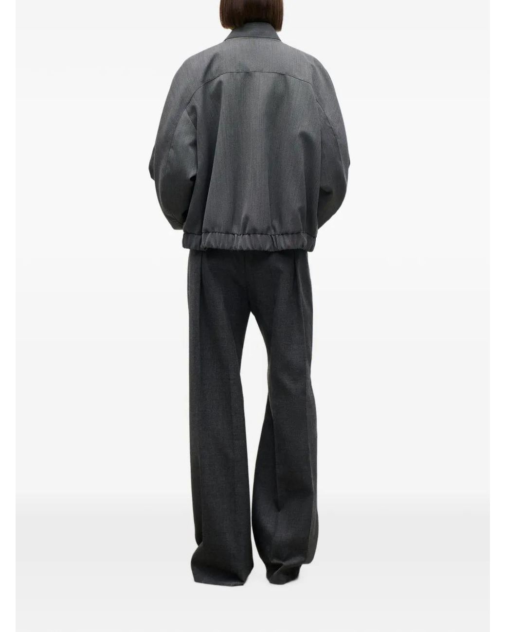 Victoria Beckham Black Jacket With Scarf Detail