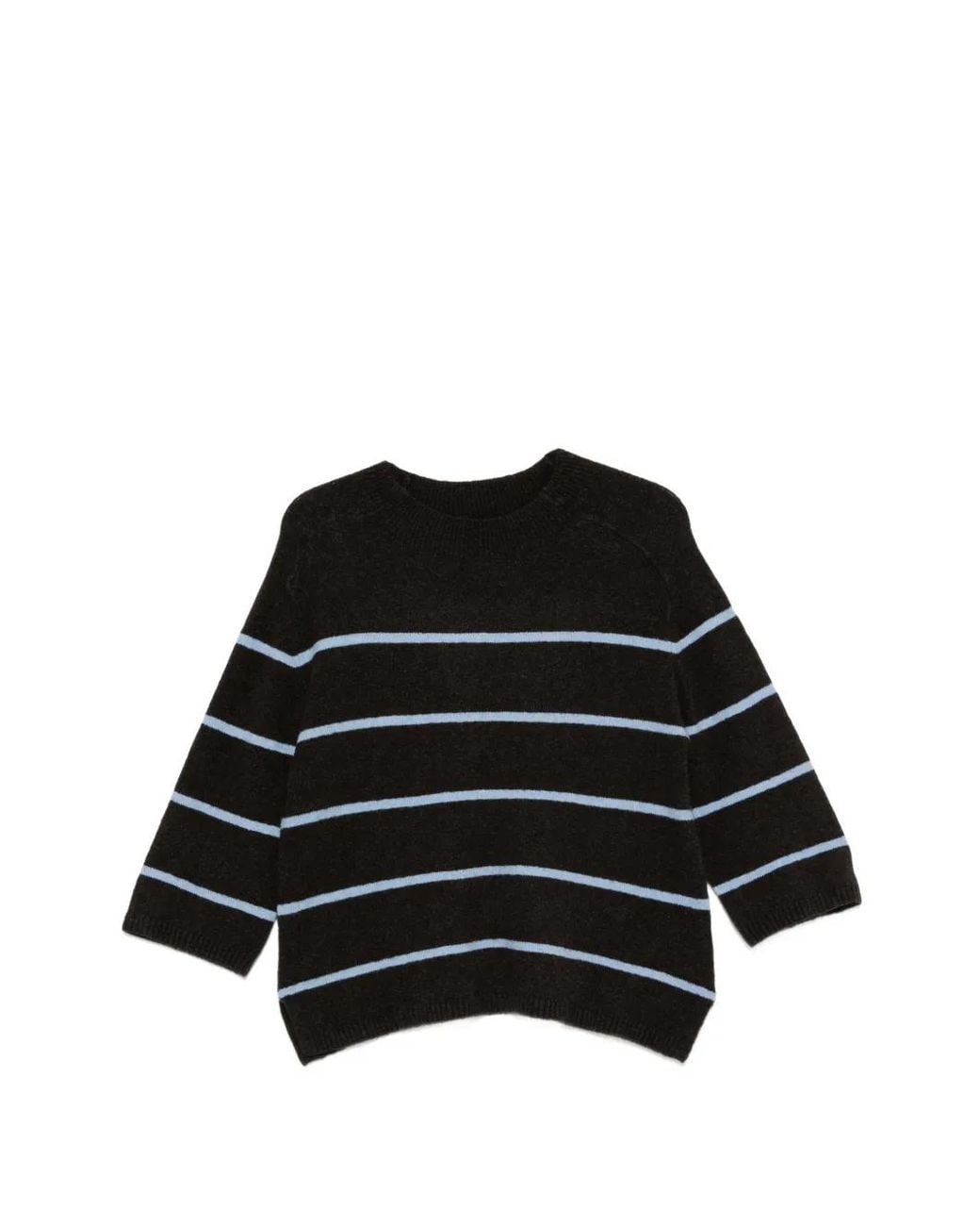 Yerse Black Pullover Mit Querstreifen
