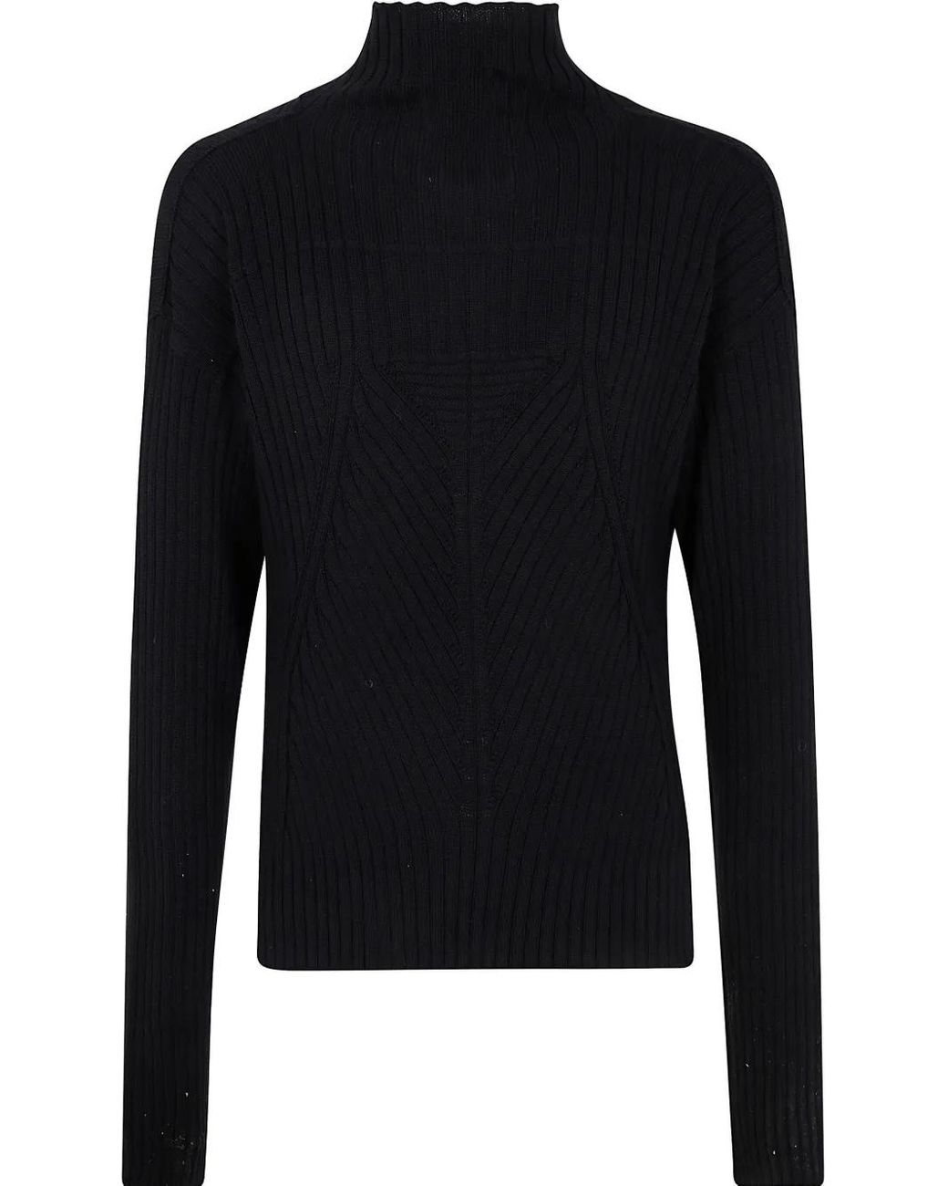 Rick Owens Black Tabard Sweater for men