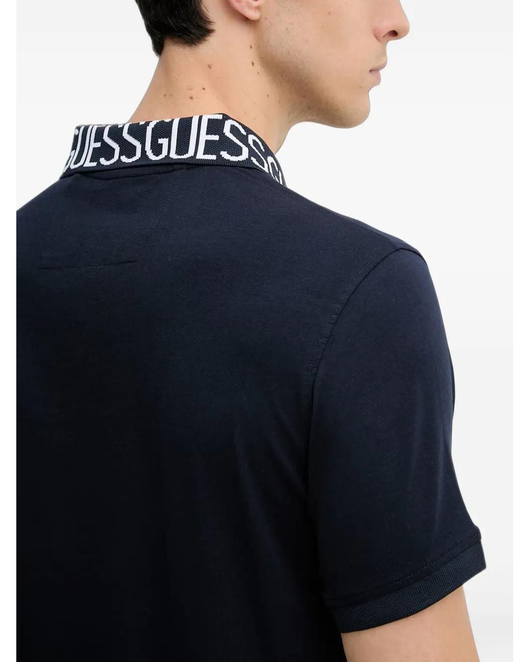Guess Blue Slim-Fit Polo Shirt for men