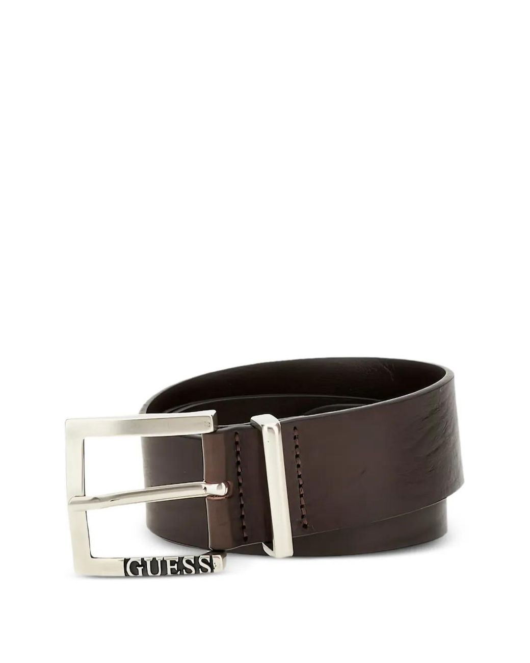 Guess Brown Leather Belt for men