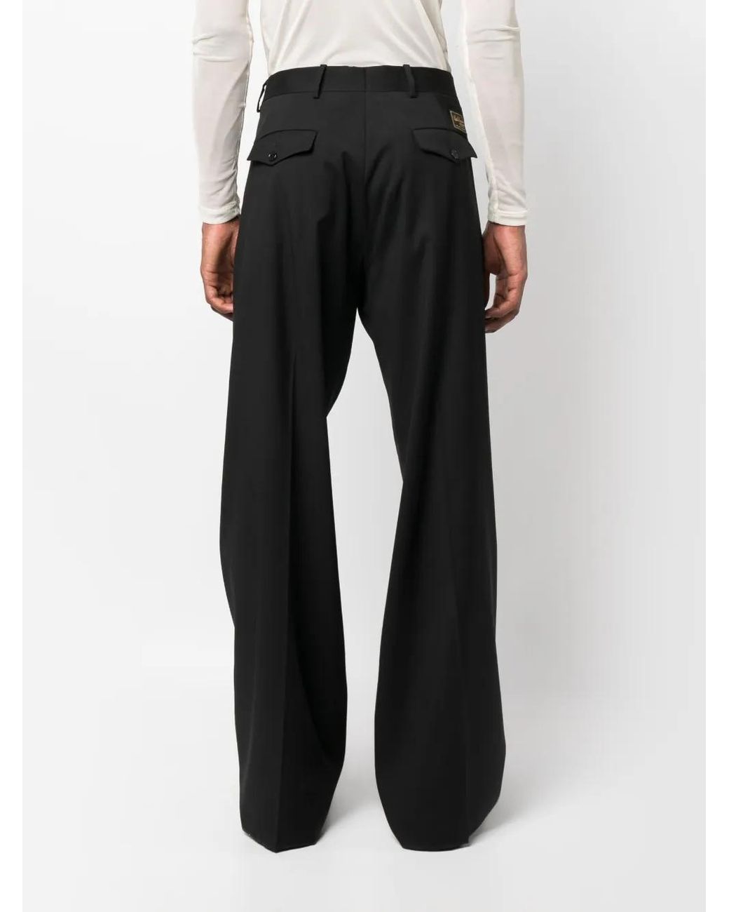 Raf Simons Black Straight-Leg Trousers for men