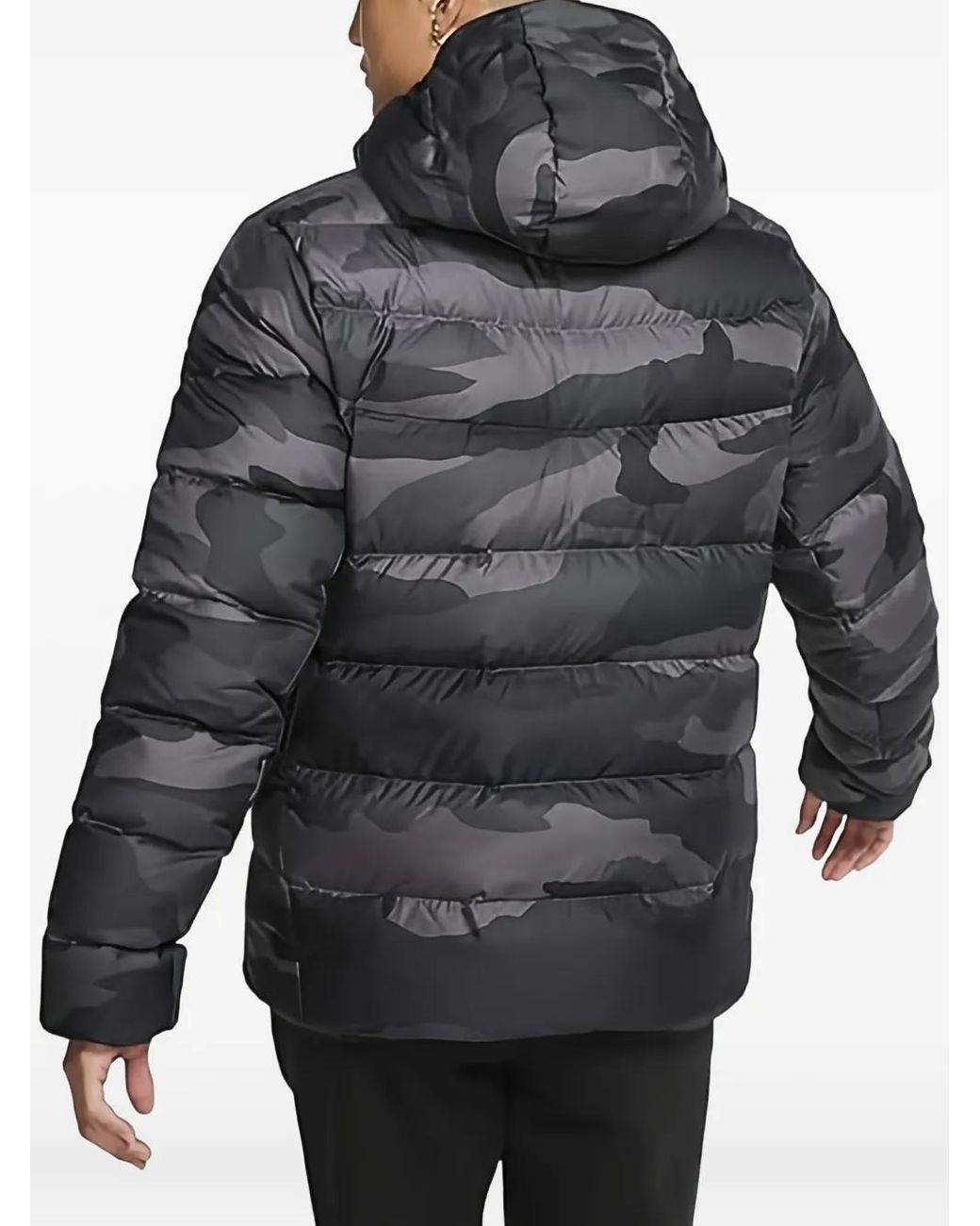 Nike Blue Down-Fill Camouflage Puffer Jacket for men