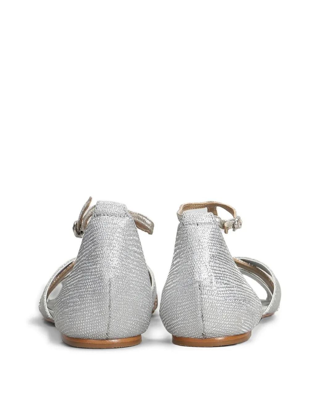 Carrano White Two-Tone Sandals
