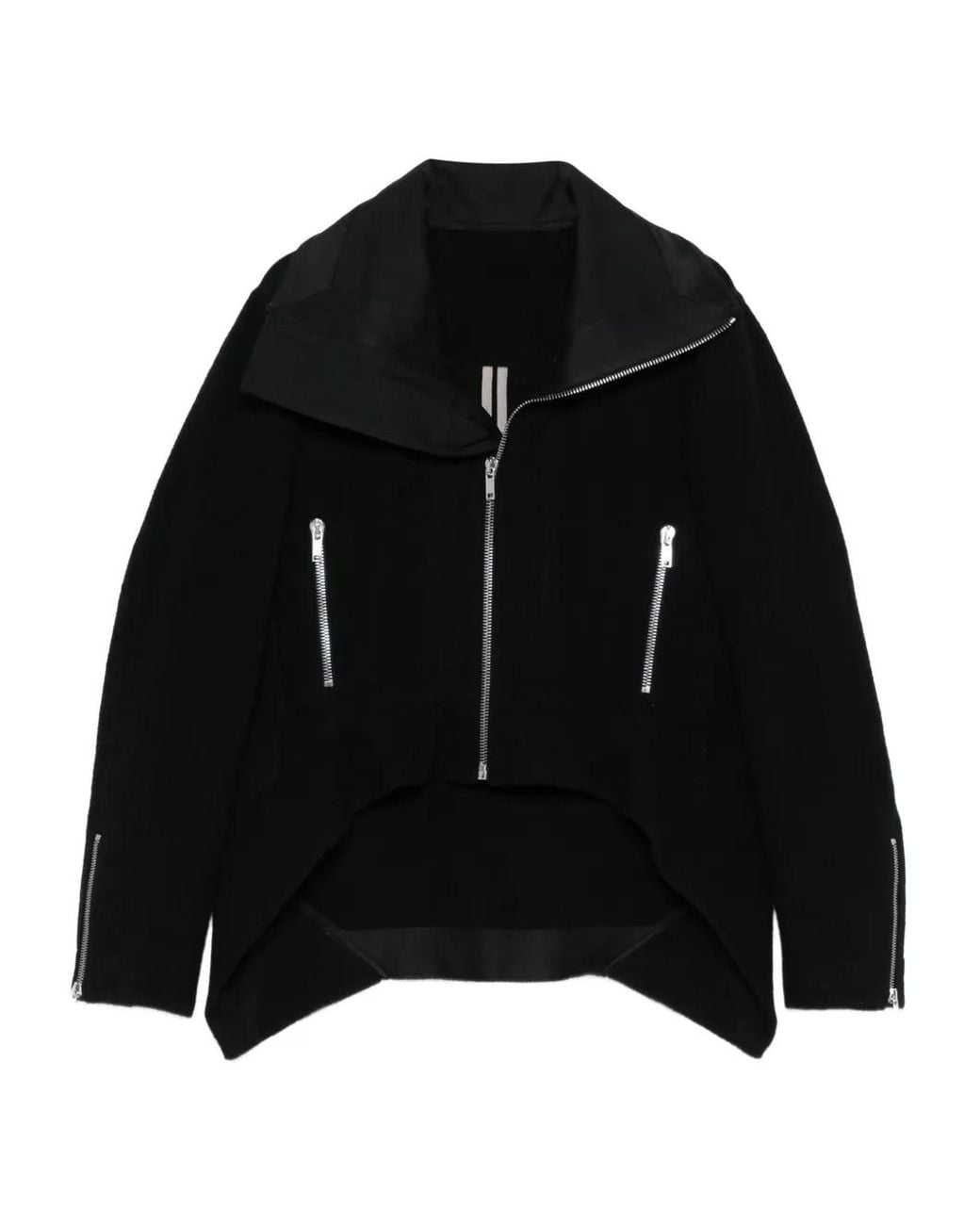 Rick Owens Black Zip-Up Jacket