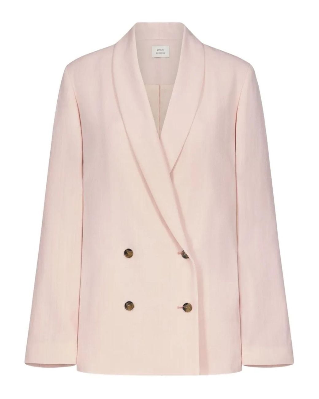 Loulou de Saison Pink Minka Double-Breasted Blazer