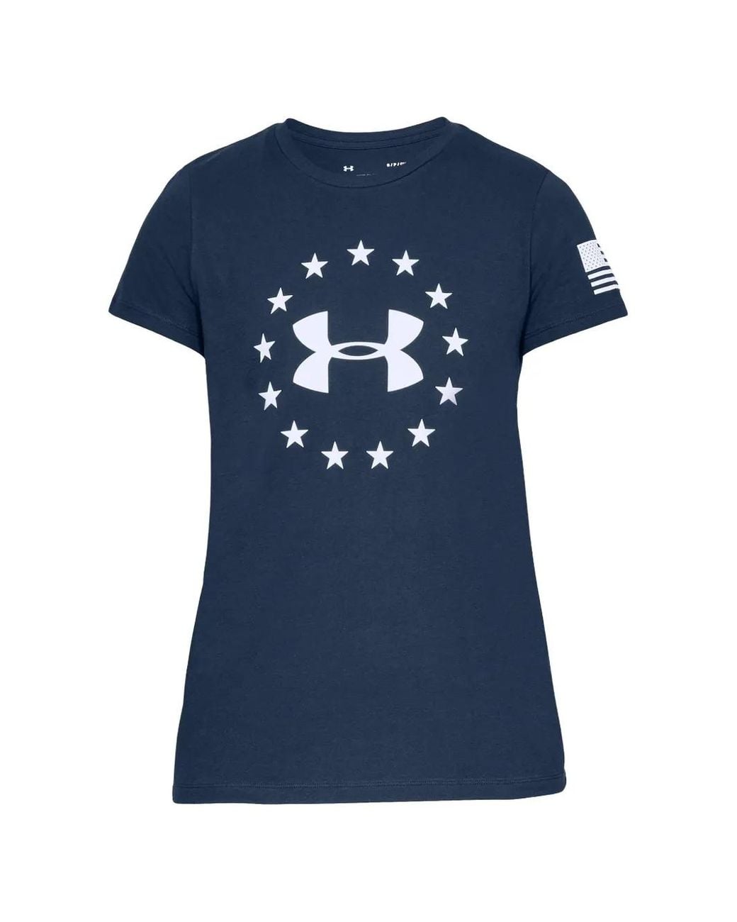 Under Armour Blue Logo-Print T-Shirt