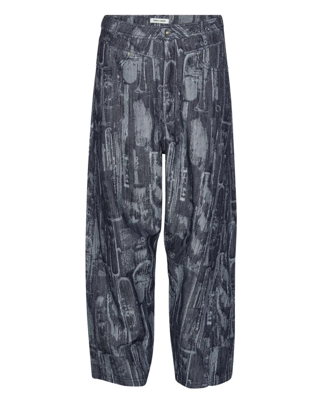 Henrik Vibskov Blue Printed Jeans