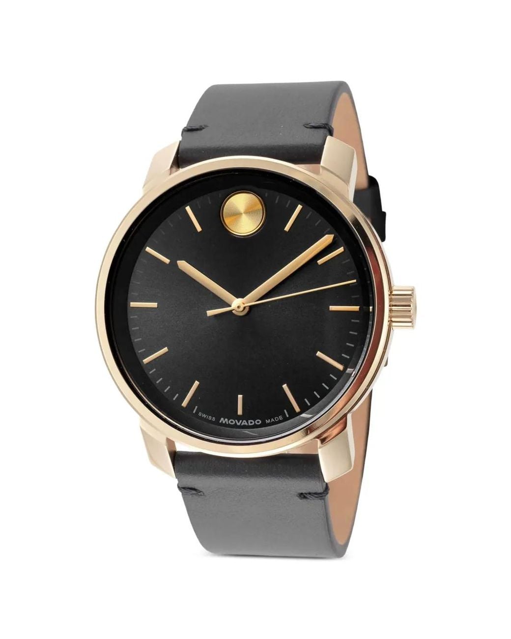 Movado Gray Trend 41Mm Leather Watch for men