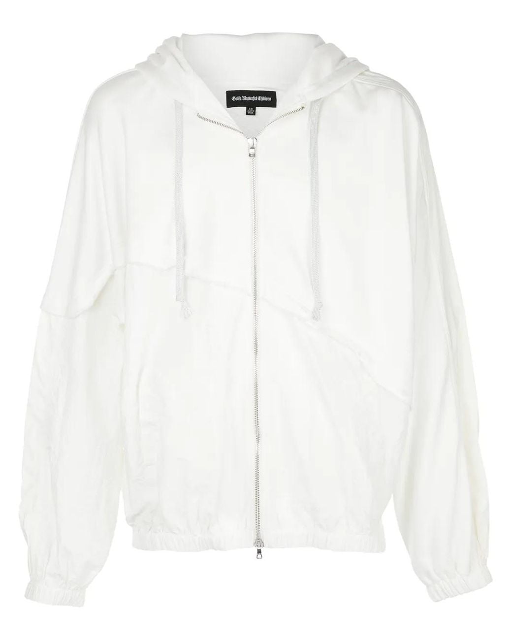 God's Masterful Children White Terry Sports Jacket for men
