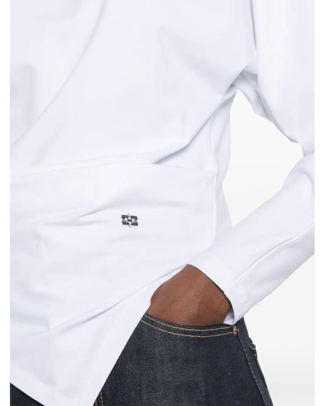 Ganni White Blouse