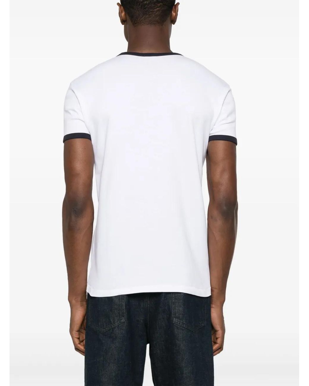 Fursac White Logo-Appliqué T-Shirt for men