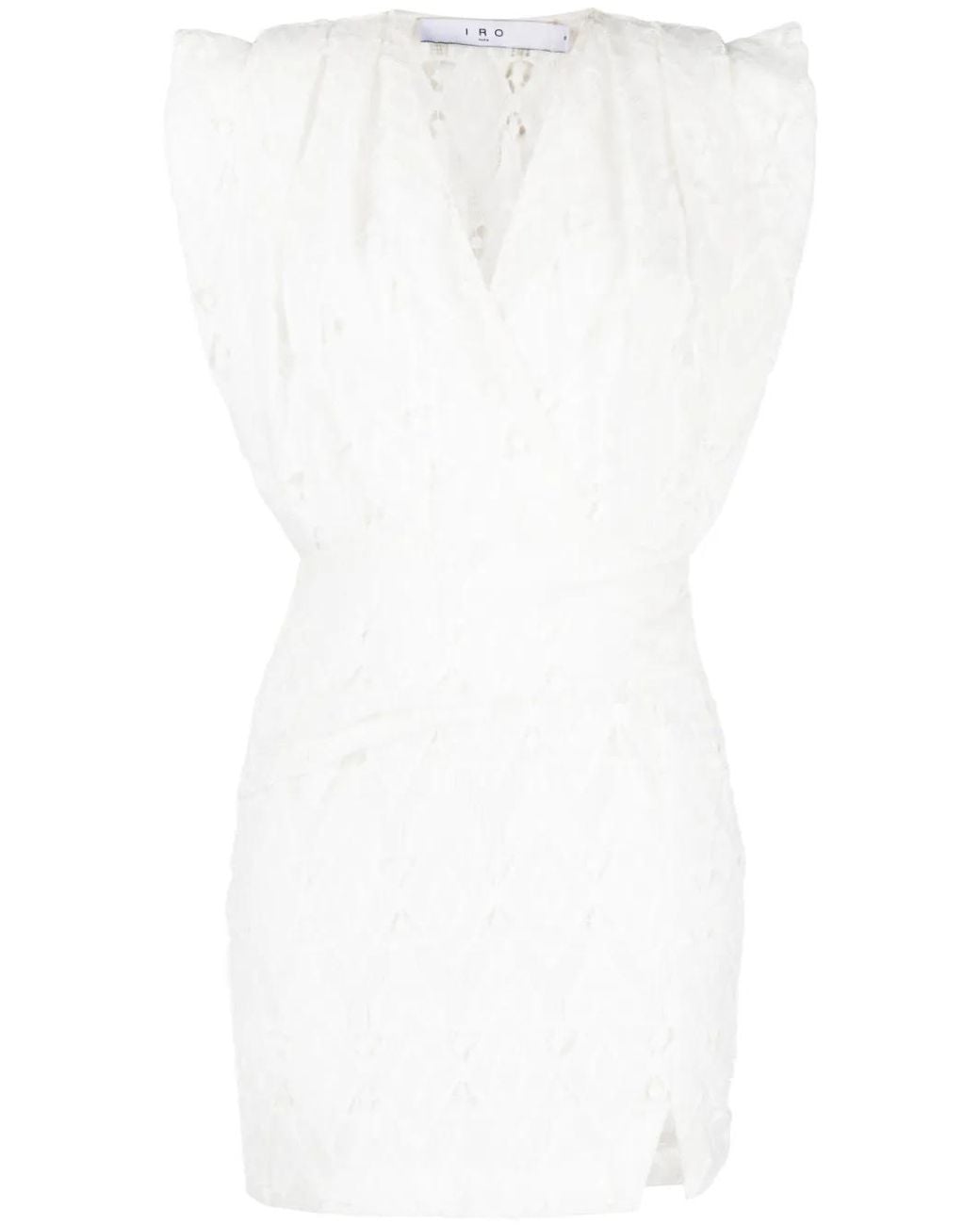 IRO White Wrap-Design Dress