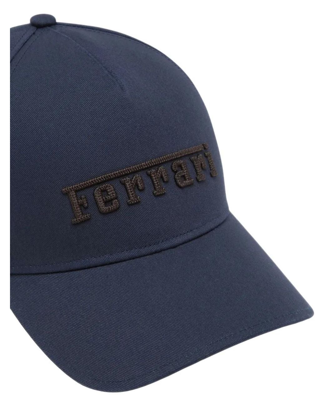 Ferrari Blue Logo-Embroidered Baseball Cap for men