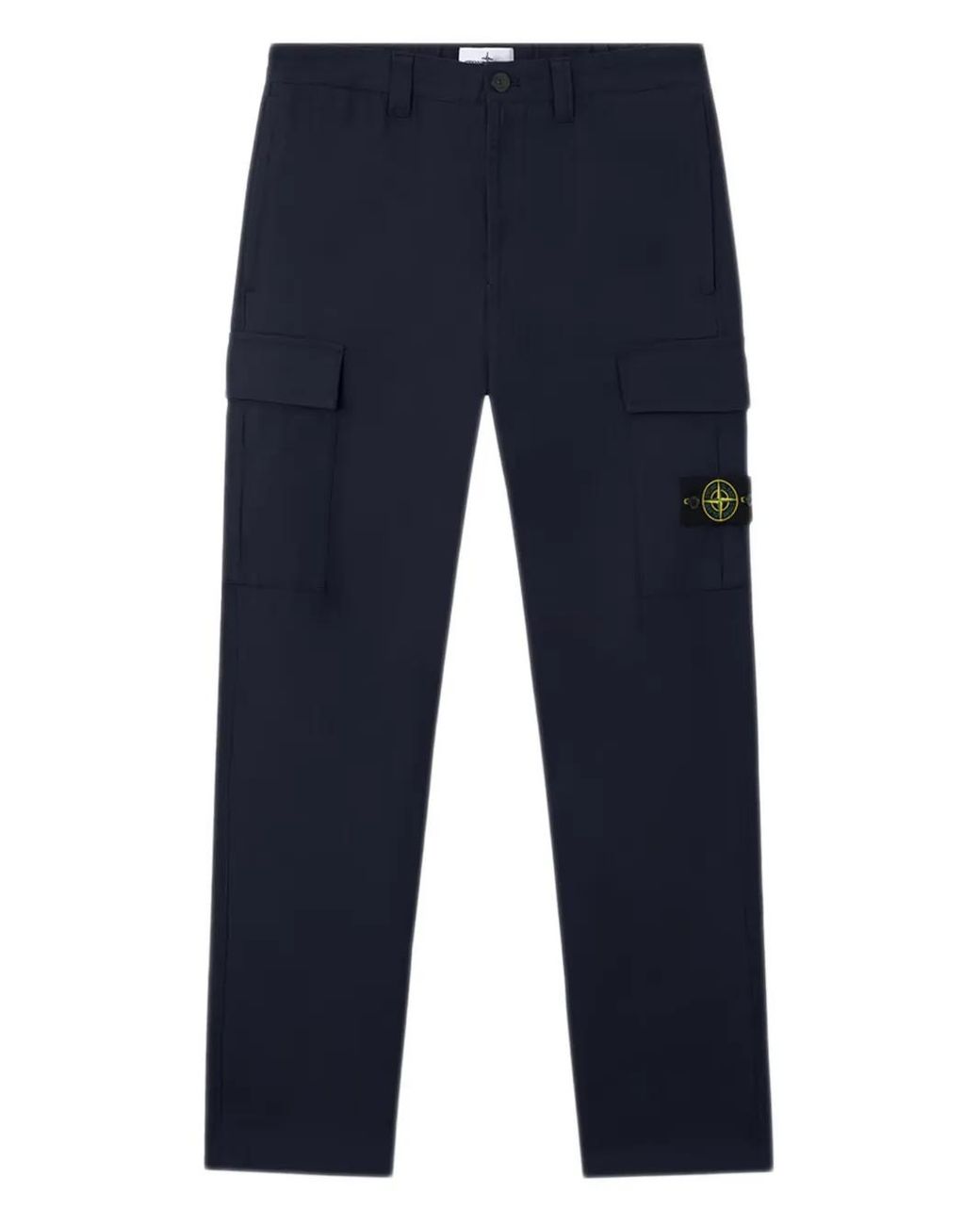 Stone Island Blue Compass-Badge Trousers for men