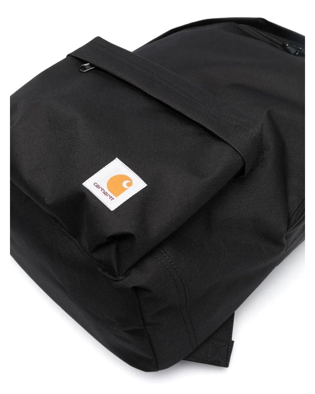 Carhartt Black Logo-Patch Zip-Fastening Backpack