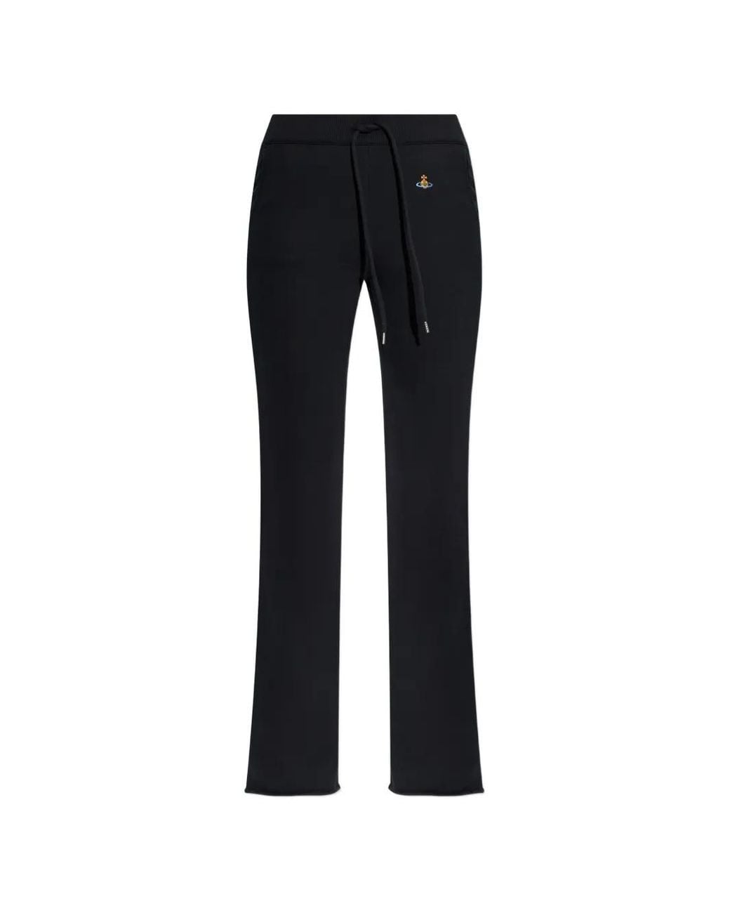 Vivienne Westwood Black Logo Drawstring Track Pants