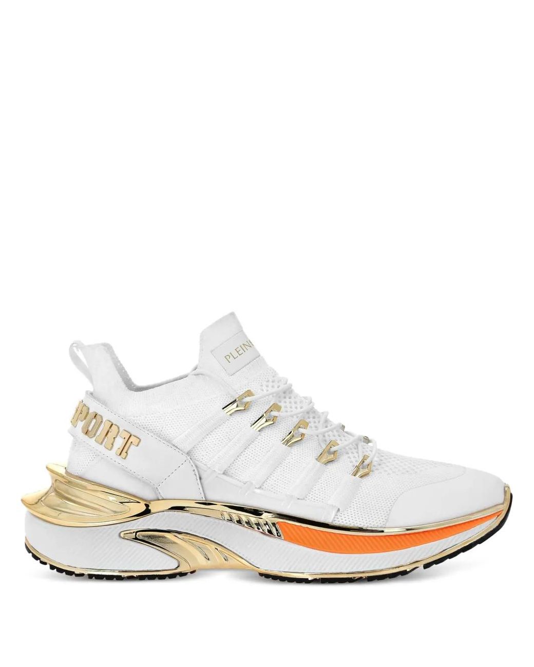 Philipp Plein White Chrome Surfer Sneakers