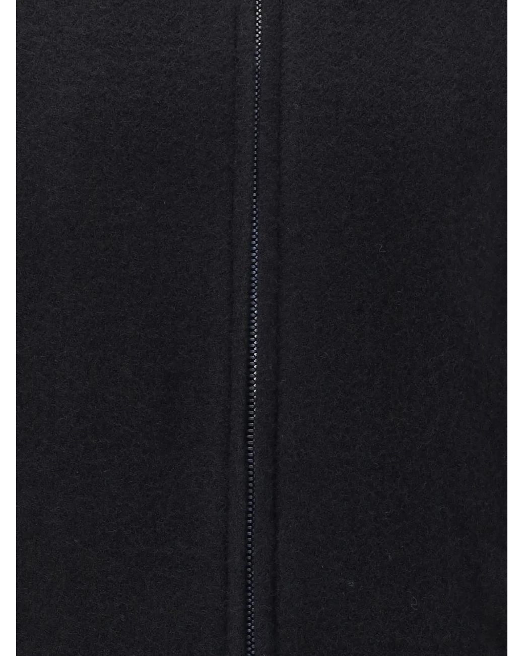 Rick Owens Blue Pointed-Collar Zip-Front Shirt Jacket for men